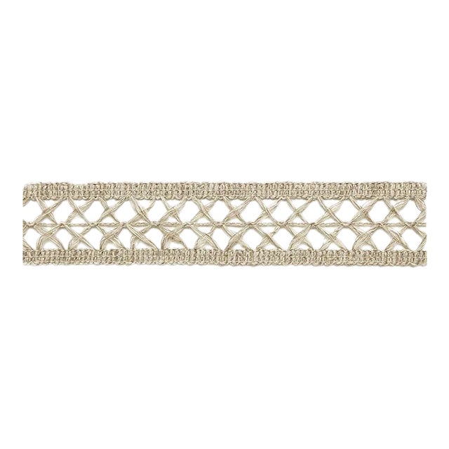 Sample - Schumacher Nicole Linen Braid in String For Sale