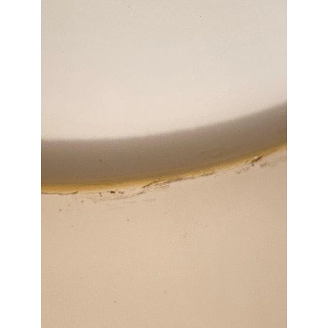 White Italian 1970s White and Beige Blown Glass Pendant Light For Sale - Image 8 of 10