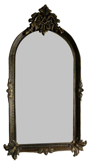 Baroque Trumeaux Mirror in Carved Wood