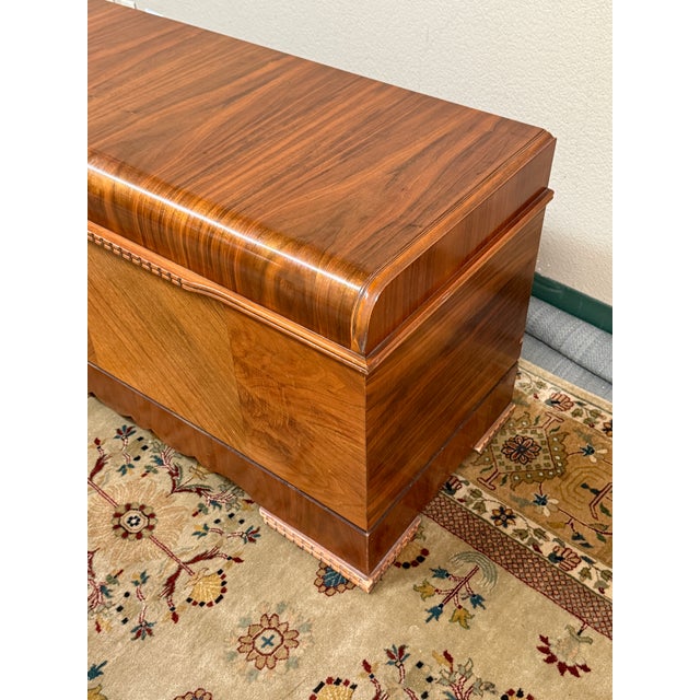 Wood Lane Furniture Waterfall Cedar Chest, Vintage For Sale - Image 7 of 12