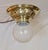 19th Century Art Nouveau Ceiling Lamp in Brass and Glass, 1890s For Sale - Image 5 of 5