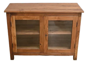 Early 20th Century Teak Display Case, India