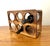 Mid-Century Modern Mid 20th Century Vintage Mid Century Modern Walnut Wine Rack, Holds 6 Bottles For Sale - Image 3 of 9