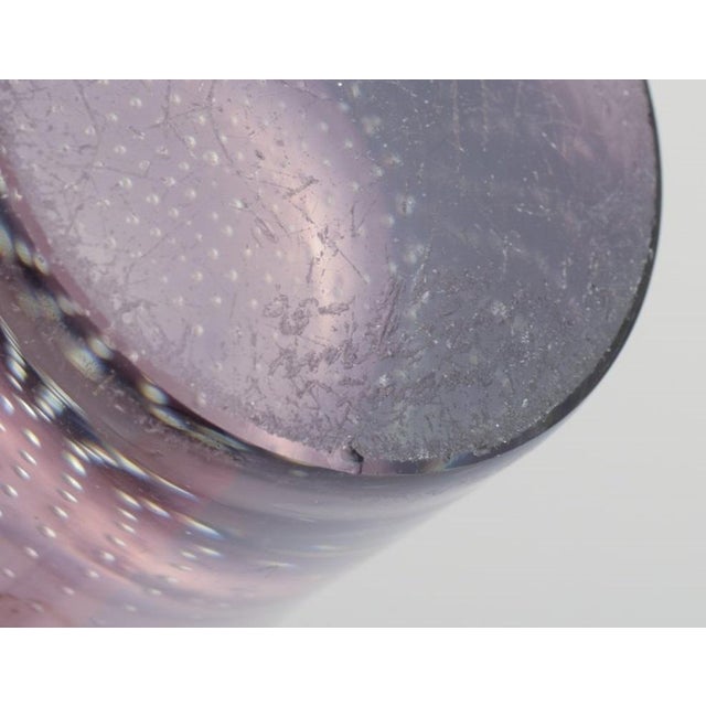 Glass Modernist Finnish Art Glass Vase by Gunnel Nyman for Nuutajärvi Notsjö, 1956 For Sale - Image 7 of 8