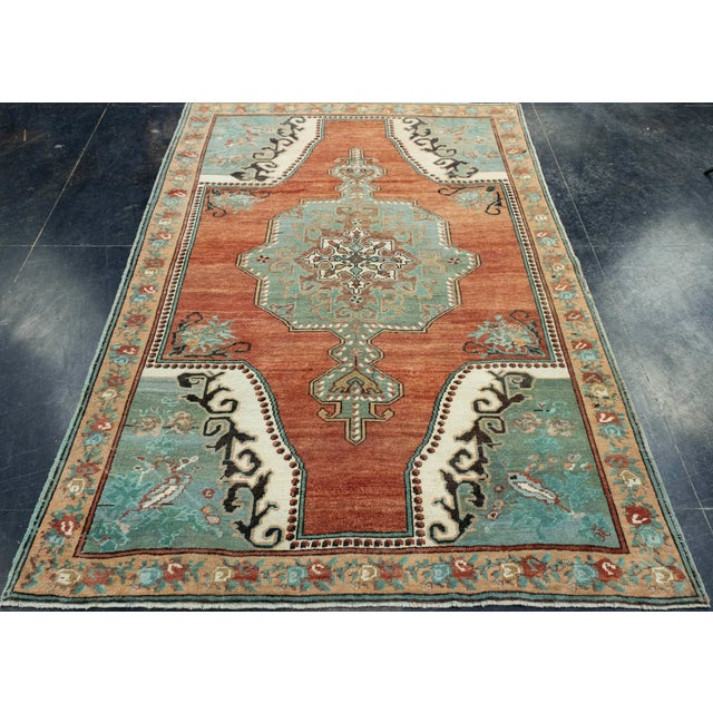 Turkish Vintage Rug 4'8" x 6'10" #17982 Explore a curated collection of hallway runners, wool rugs, and handmade...