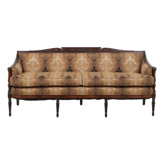 Antique Federal Style Mahogany Frame Sofa For Sale