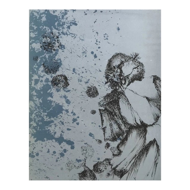 1979 Luc Simon Original Lithograph Untitled 6 For Sale