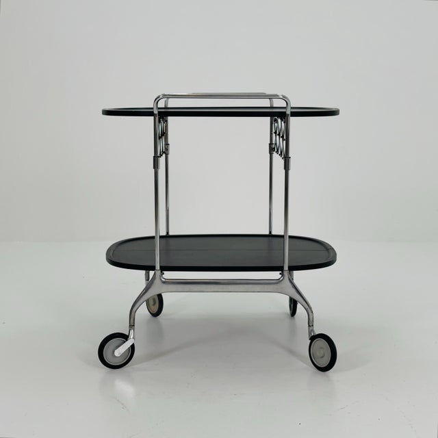 Black Gastone Dolly Trolley Bar Cart by Antonio Citterio and Oliver Low for Kartell For Sale - Image 6 of 11