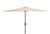 Traditional Athens 6.5X10Ft Rectangle Crank Umbrella, Beige With White Understripe For Sale - Image 3 of 6