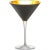 Modern Nicolette Mayer Oro 24k Crystal Martini Glass, Black, Set of 2 Glasses in Gift Tube For Sale - Image 3 of 4