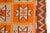 Textile Handwoven Orange & Pink Geometric Area Rug For Sale - Image 7 of 9