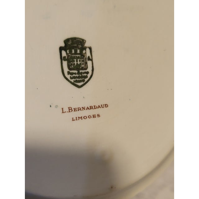 Ceramic Vintage Bernardaud Limoges Candle Holder France Fraisiere Strawberry Garden HTF For Sale - Image 7 of 11