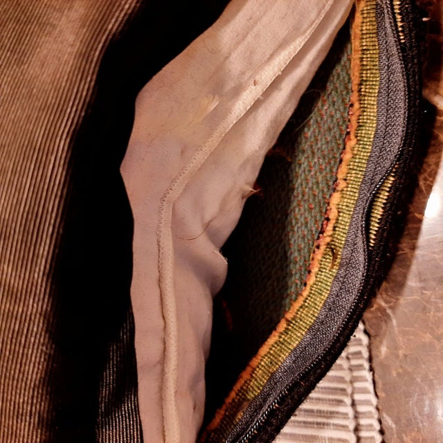 French Vintage French Tapestey Floral Pillow For Sale - Image 3 of 9