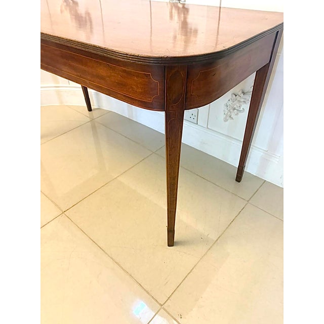 Antique Georgian Mahogany Inlaid Console Tables, 1800, Set of 2 For Sale - Image 16 of 18