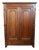 Antique Poplar Wood Wardrobe, 1800s For Sale
