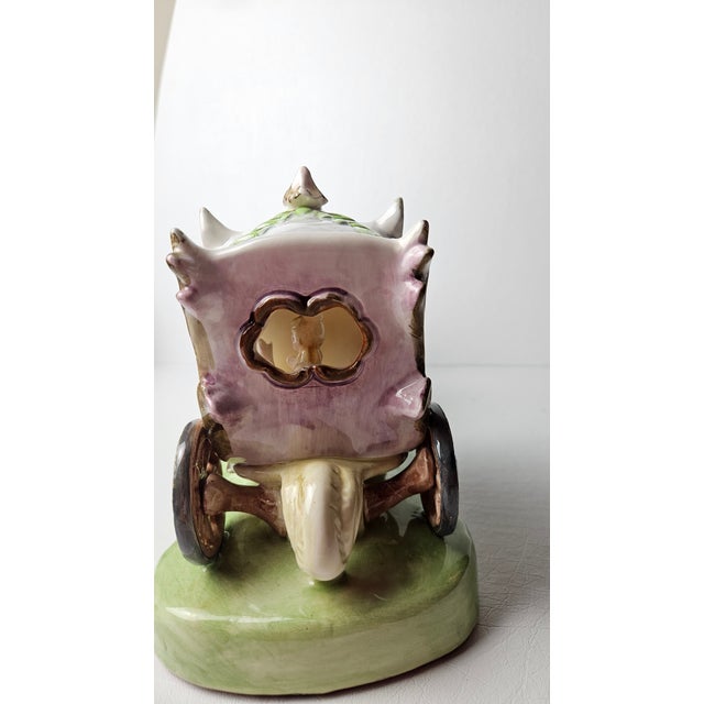 Vintage Italian Capodimonte Style Porcelain Cinderella Carriage With Four Horses For Sale - Image 13 of 13