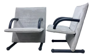 Set of Armchairs Model T-Line by Burkhard Vogtherr for Arflex, 1980s