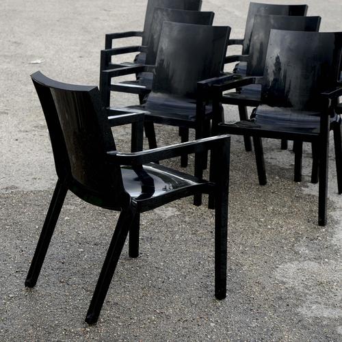 Driade Deville Chairs by Christophe Pille, Set of 10 For Sale - Image 5 of 9