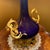 Vintage Italian Cobalt Blue Porcelain Gilt Brass Table Lamps - Pair For Sale - Image 12 of 14