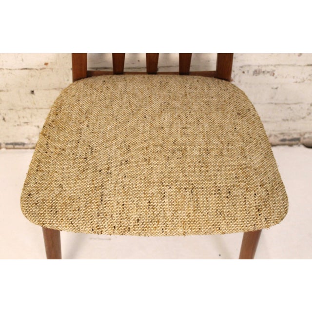 Mid 20th Century Set of Four Teak and Tweed Dining Chairs by Sun Furniture For Sale - Image 17 of 17