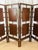 Vintage Art Deco 4 Panel Teak Wood Floating Panel Freestanding Room Divider For Sale - Image 9 of 10