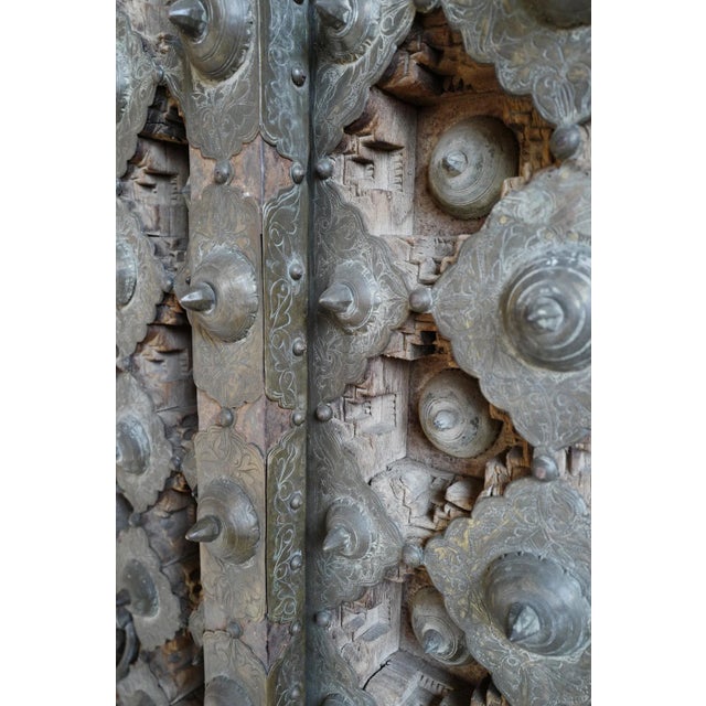 Antique Indian Bronze Raja Door For Sale In Los Angeles - Image 6 of 9
