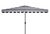 Vienna 6.5X10Ft Rectangle Crank Umbrella, Black & White For Sale In Philadelphia - Image 6 of 6