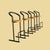 Set of Five 1980s Amisco Postmodern Tubular Steel and Yellow Leather Barstools For Sale In Los Angeles - Image 6 of 18