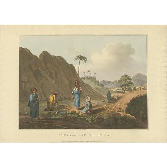 F.B. Spilsbury, Zeta Near Jaffa, Wellside Scene, 1803, Print For Sale - Image 12 of 12