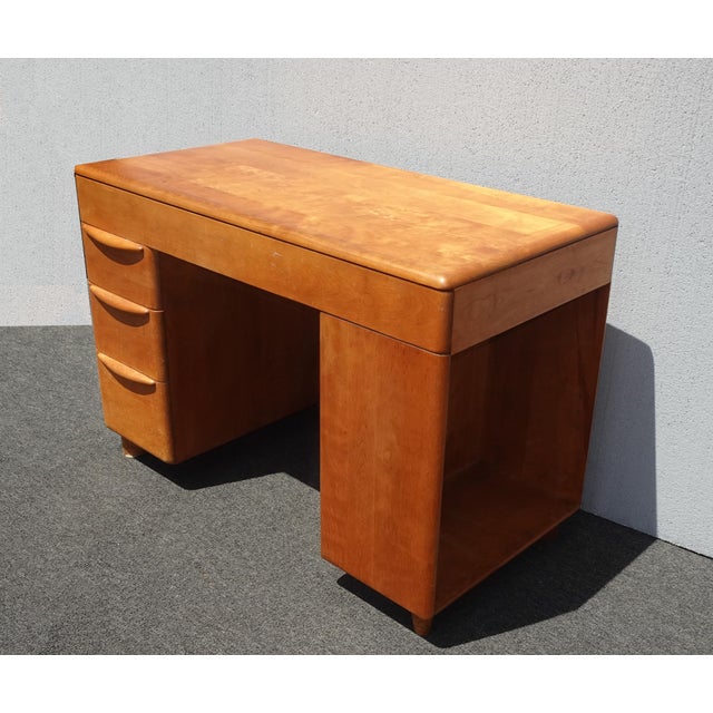 1970s Authentic Vintage Mid Century Modern Heywood Wakefield Desk For Sale - Image 5 of 12