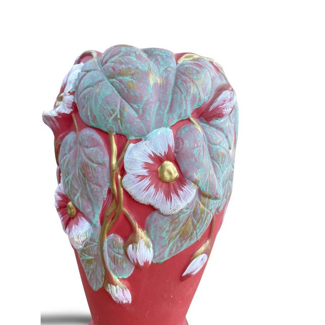 Art Nouveau Red Vase, 1890s For Sale - Image 13 of 15