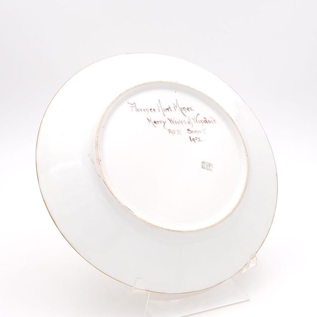 Early 20th Century Set of 8 Limoges Plates Hand-Painted With Quotations From Shakespeare For Sale In San Francisco - Image 6 of 9