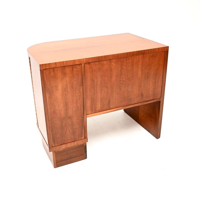 Wood Art Deco Figured Walnut Desk, 1930s For Sale - Image 7 of 11