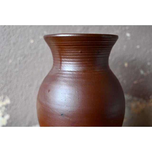 Large Brutalist Vase in Alsace Sandstone by Paul Schmitter For Sale - Image 4 of 9