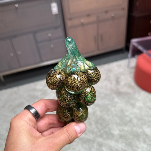Barovier & Toso Italian Murano Art Glass Grape Cluster Sculpture For Sale - Image 4 of 8