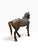 Indian Grand 38" Vintage Rajasthani Hand-Carved Wooden Horse With Hammered Brass & Copper Cladding For Sale - Image 3 of 11
