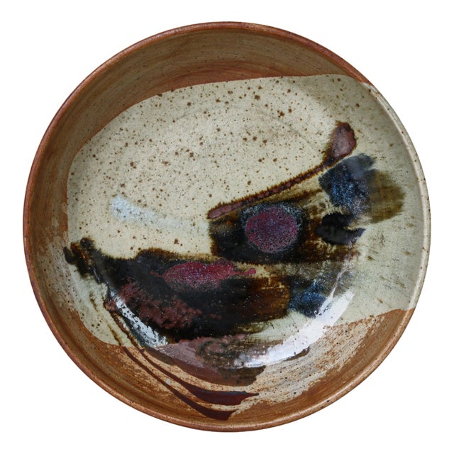 Large Stoneware Bowl by Conny Walther, 1960s For Sale