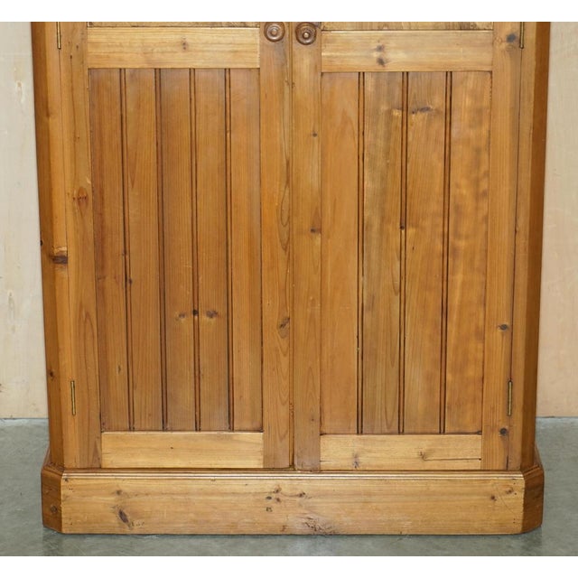 Art Nouveau Pine Wardrobe For Sale - Image 10 of 18