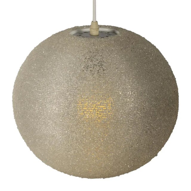 White Sugarball Pendant Lamp by John & Sylvia Reid for Rotaflex For Sale - Image 4 of 7