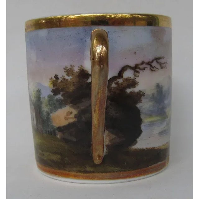19th Century French Empire Porcelain Coffee Cup For Sale - Image 4 of 10