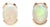 Oval Opal Stud Earrings, 18k Yellow Gold, Length 9.2 Mm For Sale