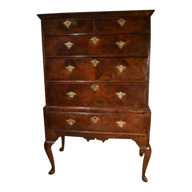18th Century English Queen Anne Highboy For Sale