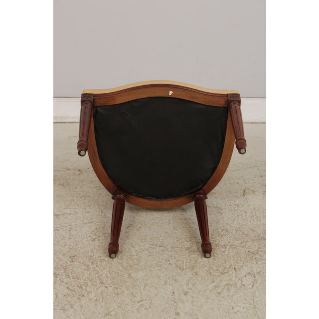 Set of 8 French Louis XVI Style Leather Dining Chairs For Sale - Image 17 of 18