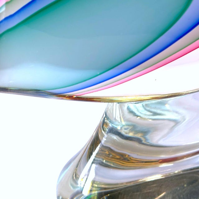 Mid-Century Modern Luigi Onesto Itallian Blown Art Glass Fish Sculpture For Sale - Image 3 of 8