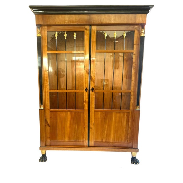 Empire Showcase in Cherry Tree, 1800s For Sale - Image 11 of 11