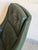 In Style of Hw Klein for Bramin Green Leather Swivel Lounge Chair Danish Mid-Century Modern 1960s For Sale In Los Angeles - Image 6 of 10