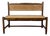 Provençal Bench with Backrest and Integrated Storage, 1960 For Sale