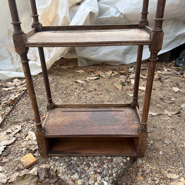 Late 19th Century Wooden Tiered Etagere With Pagoda-Style Top For Sale In San Antonio - Image 6 of 12