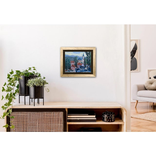 Virginia City Nevada Impressionist Oil Painting For Sale - Image 4 of 7