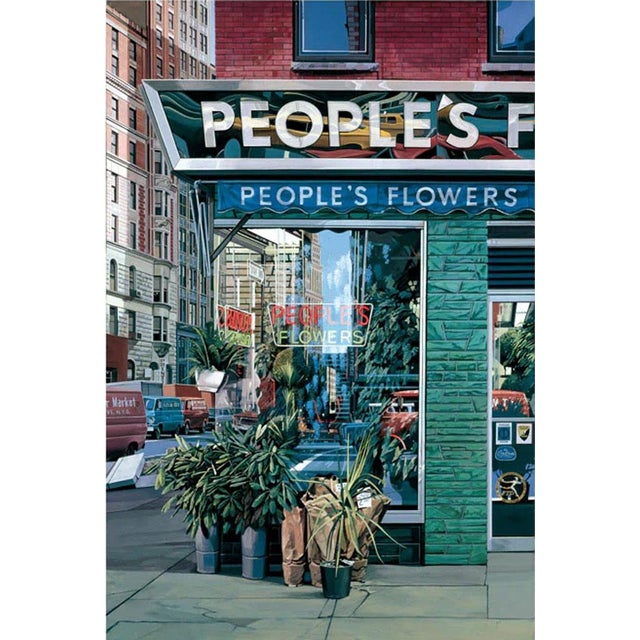 Contemporary Richard Estes People's Flower 1971 Poster For Sale - Image 3 of 3
